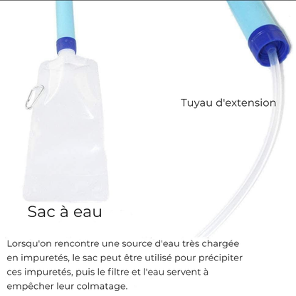 Tragbarer Wasserfilter mit fortschrittlichem Filtersystem – Ideal für Notfälle und Abenteuer