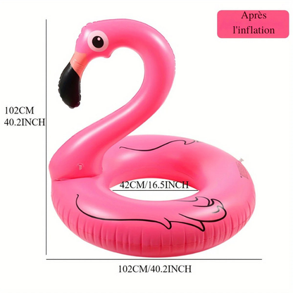 Aufblasbarer Flamingo-Schwimmring – Lustiges und bequemes Poolzubehör für den Sommer