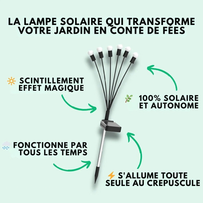 Lampes solaires LED effet luciole - une ambiance féerique au jardin