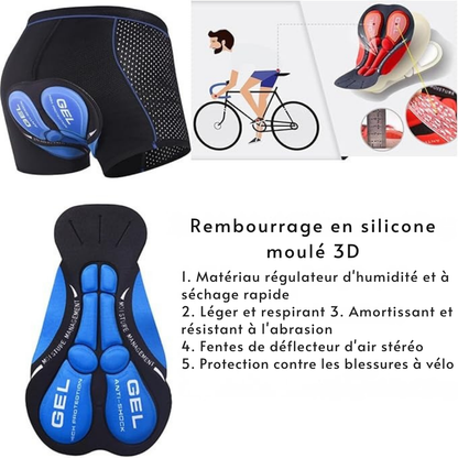 Cuissard pour femmes et hommes | Pantalon de vélo avec rembourrage en gel | Sous-vêtement de vélo | Veloride