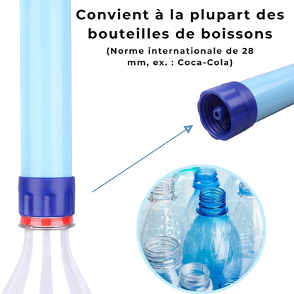 Tragbarer Wasserfilter mit fortschrittlichem Filtersystem – Ideal für Notfälle und Abenteuer