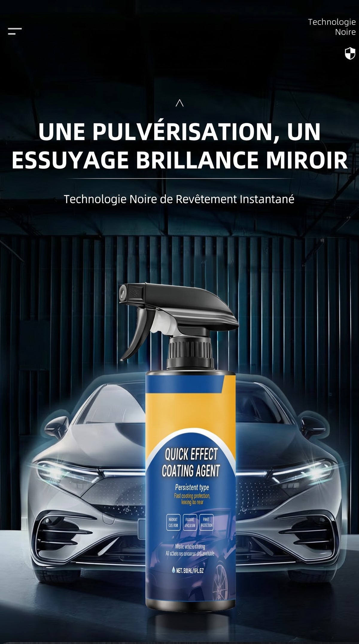 Spray agent de revêtement rapide avancé pour voiture