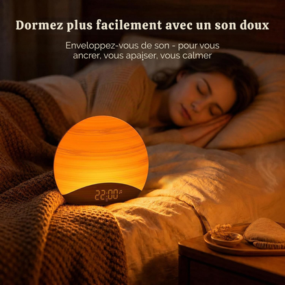 Réveil simulateur d’aube 26 sons - une lumière douce au réveil