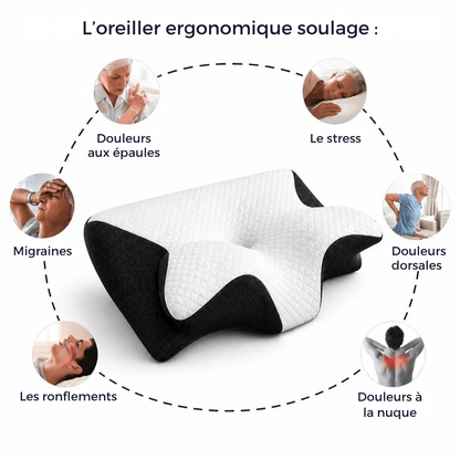 Oreiller cervical à mémoire de forme - un appui adapté à vos nuits