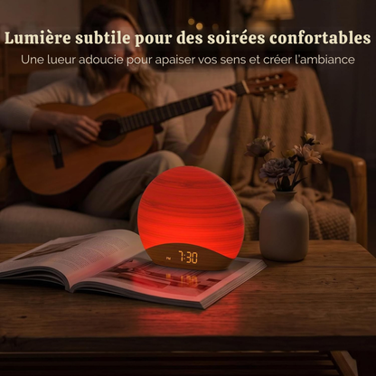 Réveil simulateur d’aube 26 sons - une lumière douce au réveil