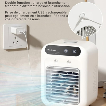 Rafraîchisseur d'air avec diffuseur de parfum intégré — Fraîcheur et bien-être à domicile