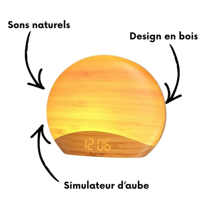 Réveil simulateur d’aube 26 sons - une lumière douce au réveil
