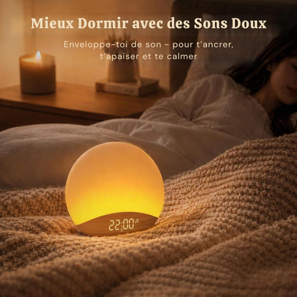 Réveil simulateur d’aube 26 sons - une lumière douce au réveil