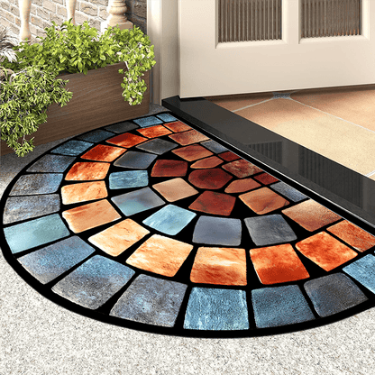 Tapis d'Entrée Antidérapant Opulent NobleHaven | Tapis en polyester luxueux pour entrées élégantes et espaces de vie chics