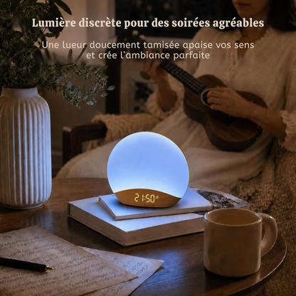Réveil simulateur d’aube 26 sons - une lumière douce au réveil