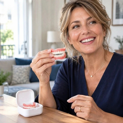 Prothèse dentaire amovible en silicone - solution cosmétique pour le sourire