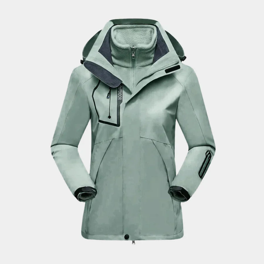 Veste Ski Femme Imperméable – Manteau Hiver Snowboard Coupe Sport