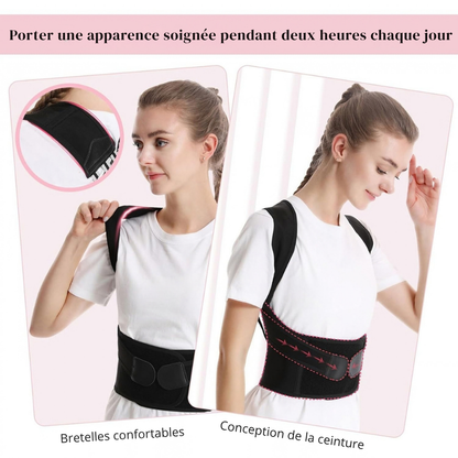 Correcteur postural réglable unisexe - maintien discret au quotidien