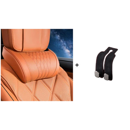 Oreiller de cou en mousse à mémoire de forme pour voiture – soutien profilé 3D, mousse à retour lent. Réduit la pression sur la nuque lors des longs trajets – conduisez confortablement