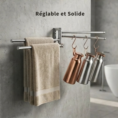 Porte-serviettes inox réglable - des serviettes toujours à portée