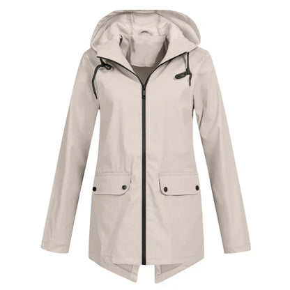 Veste de Pluie Tendance pour Dames avec Capuche - Liora