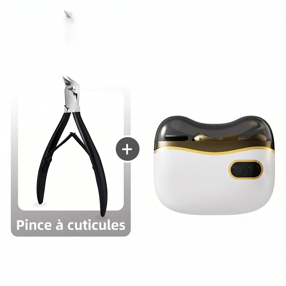 Coupe-ongles et polisseur électrique 2-en-1