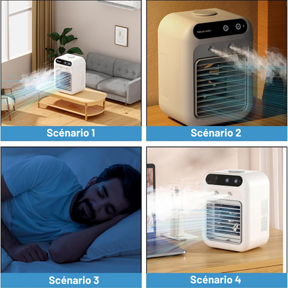 Rafraîchisseur d'air avec diffuseur de parfum intégré — Fraîcheur et bien-être à domicile