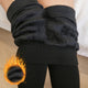 Schwarze Thermo-Leggings mit Fleecefutter – kuschelige Wärme für den Winter