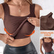 Canotte con scollo a U da donna con reggiseno integrato