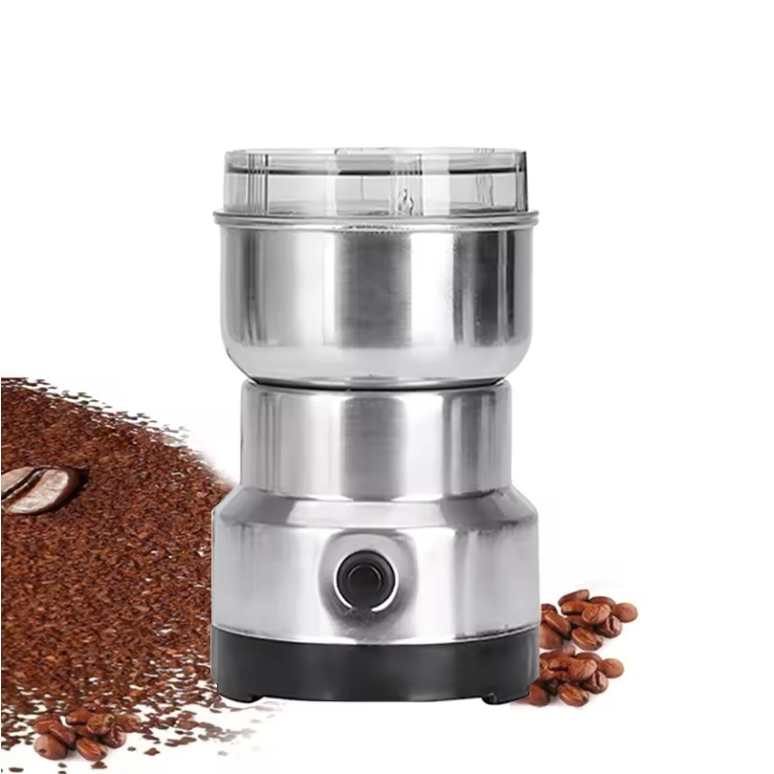Moulin électrique – Moulin compact en acier inoxydable pour grains de café, noix et épices