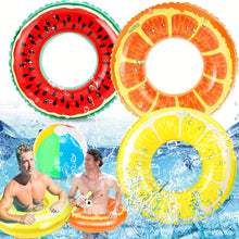Flotteurs de Piscine Gonflables sur le Thème des Fruits – Ensemble de 3 Anneaux Durables