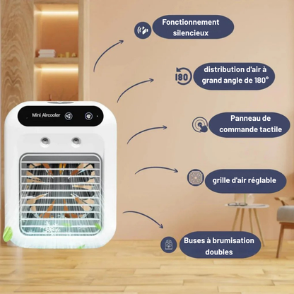Rafraîchisseur d'air avec diffuseur de parfum intégré — Fraîcheur et bien-être à domicile