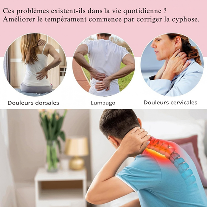 Correcteur postural réglable unisexe - maintien discret au quotidien