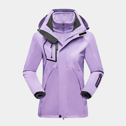 Veste Ski Femme Imperméable – Manteau Hiver Snowboard Coupe Sport