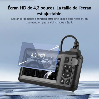 Endoscope d’inspection avec écran HD - voyez facilement les zones difficiles d’accès