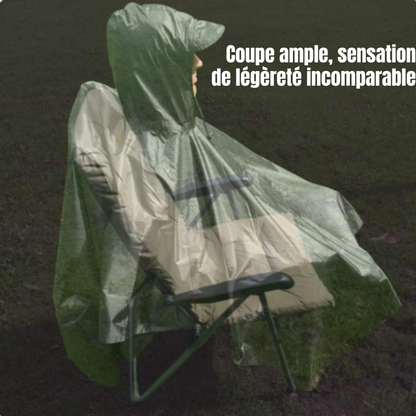 Poncho de pluie pliable - protection pratique pour vos sorties