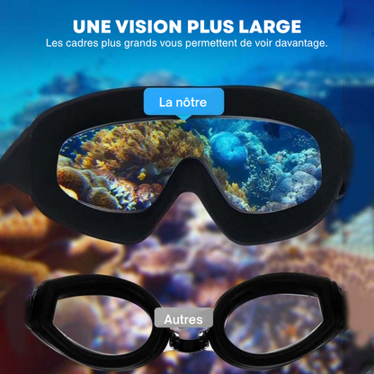 Lunettes de Natation Anti-Buée – Confort, Vision 180° & Performance