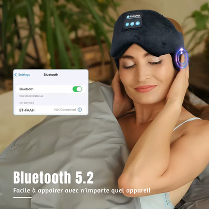 Masque de sommeil Bluetooth 5.3 - musique et détente au coucher