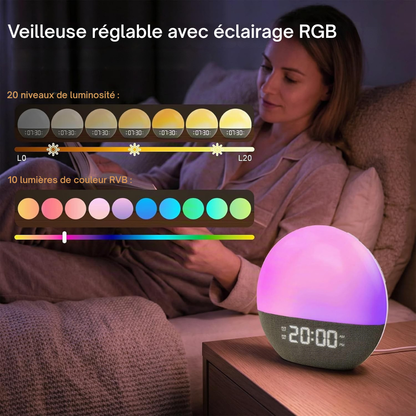 Lichtwecker mit 100–500 Lux, 24 Klängen – sanfter Start in den Morgen