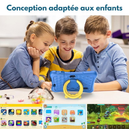 Tablette enfant 7 pouces avec double caméra - apprendre et s’amuser