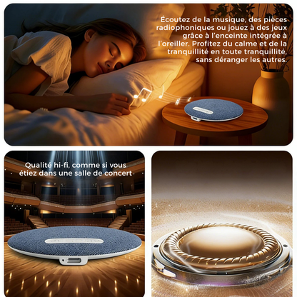 Haut-parleur d’oreiller Bluetooth ultrafin - écoute discrète au coucher