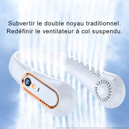 Ventilateur de Cou Silencieux & Portable – Fraîcheur Mains Libres au Quotidien