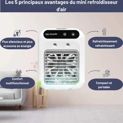 Rafraîchisseur d'air avec diffuseur de parfum intégré — Fraîcheur et bien-être à domicile