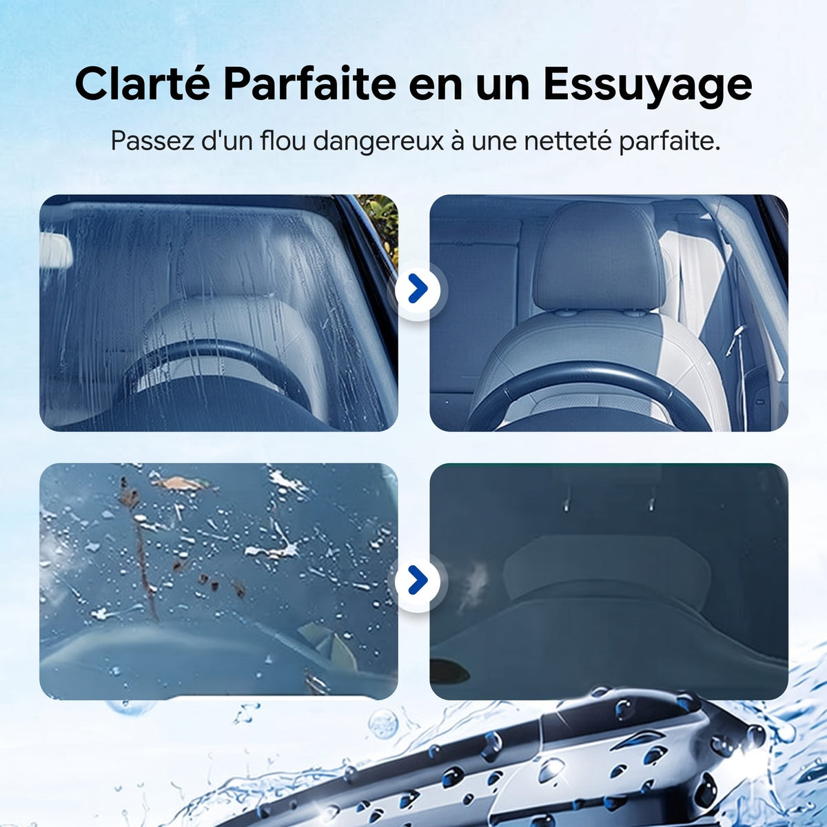 Dissolvant portable de film d'huile pour vitres