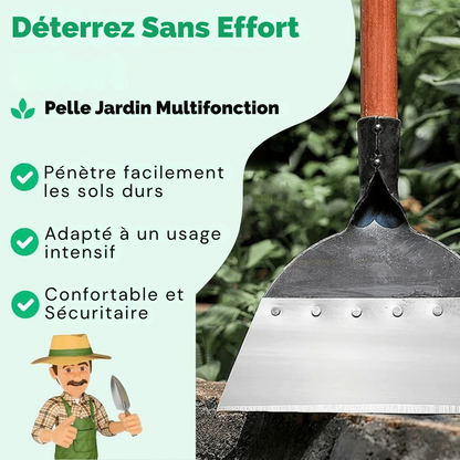 Pelle de jardin multifonction en acier - pratique pour vos travaux extérieurs