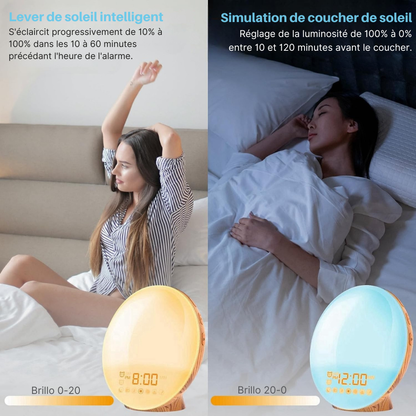 Réveil simulateur d’aube lumineux - des matins tout en douceur