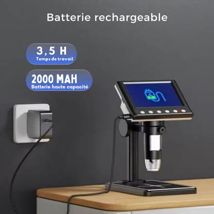 Microscope numérique avec écran LCD - observez chaque détail facilement
