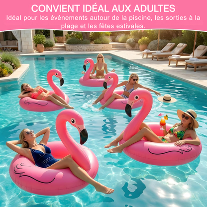Aufblasbarer Flamingo-Schwimmring – Lustiges und bequemes Poolzubehör für den Sommer