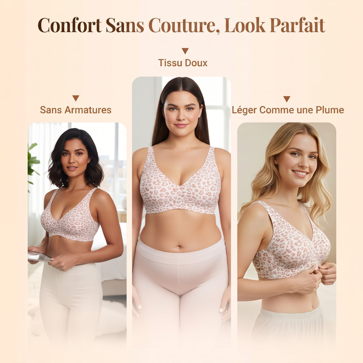 Soutiens-gorge sans armatures Jelly pour femmes, confortables, soutiens-gorge push-up, bralettes sans coutures, soutiens-gorge T-shirt à décolleté profond en V, soutiens-gorge de tous les jours