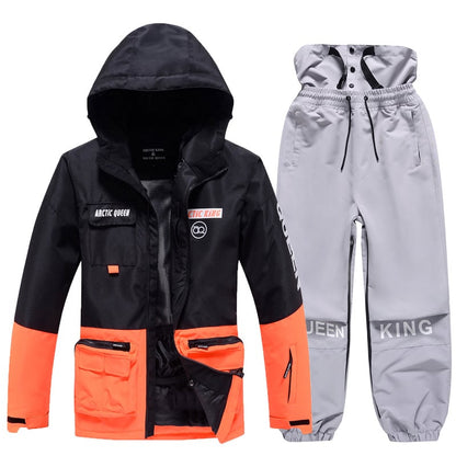 Ensemble de Ski Hivernal Unisexe – Tenue de Neige Respirante et Isolée en Deux Pièces