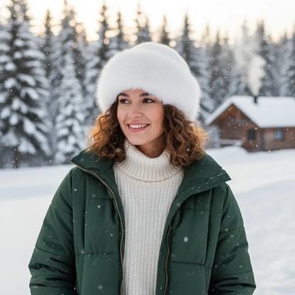 Furla – Elegante Damen Winter-Pelzmütze für warme