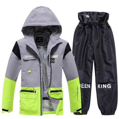 Ensemble de Ski Hivernal Unisexe – Tenue de Neige Respirante et Isolée en Deux Pièces