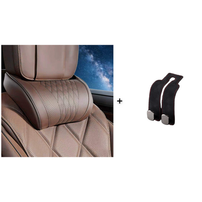 Oreiller de cou en mousse à mémoire de forme pour voiture – soutien profilé 3D, mousse à retour lent. Réduit la pression sur la nuque lors des longs trajets – conduisez confortablement