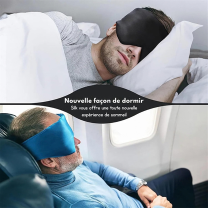 Masque de nuit en soie de mûrier - douceur et obscurité au coucher