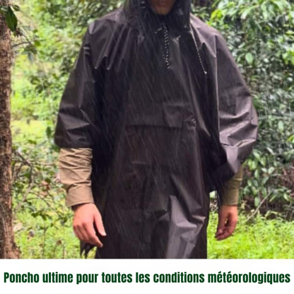 Poncho de pluie pliable - protection pratique pour vos sorties